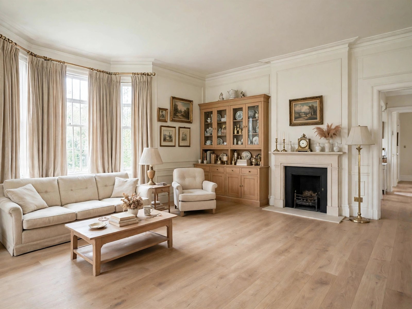 Renovated living room in Somerset County NJ